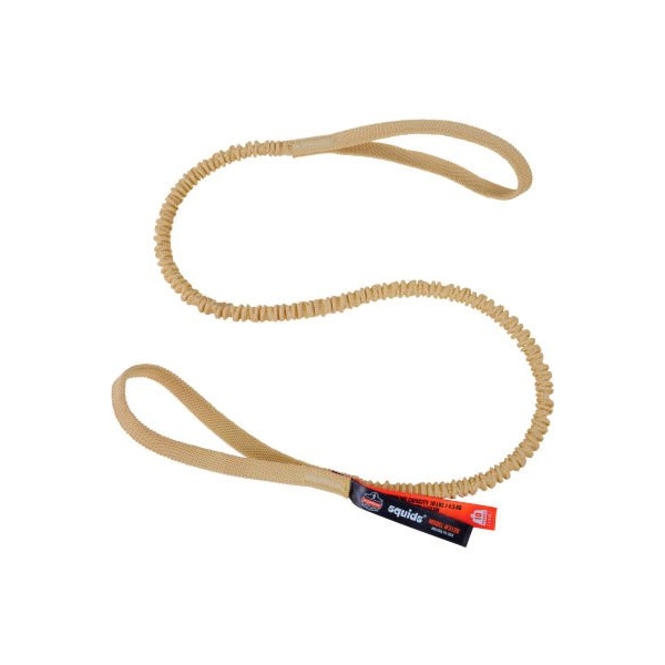 Ergodyne Squids 3120 Cut-Resistant Aramid Tool Lanyard, Dual Loop Ends, 10lbs, Standard, Yellow - 19720