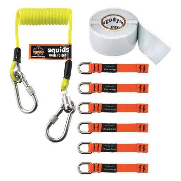 Ergodyne Lanyard Kit, 51" L, Carabiner Hardware - 3180