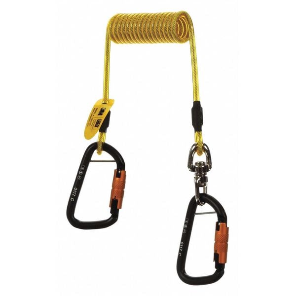 3M Dbi-Sala Coil Tether, 11-13/16" W, 4" L, PK10 - 1500160