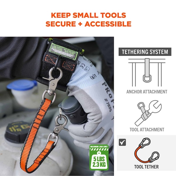 Ergodyne S Orange Web Lanyard Dual Trigger Hooks, 3PK - 3153S