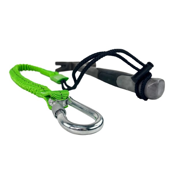 Frontline ToolGrip Elastic Tool Tether 15 lbs with Steel Turn Lock Carabiner - TLS15