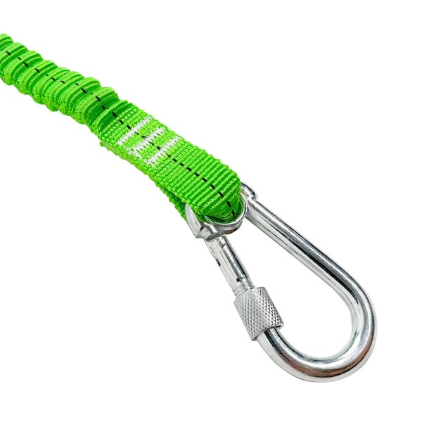Frontline ToolGrip Elastic Tool Tether 15 lbs with Steel Turn Lock Carabiner - TLS15
