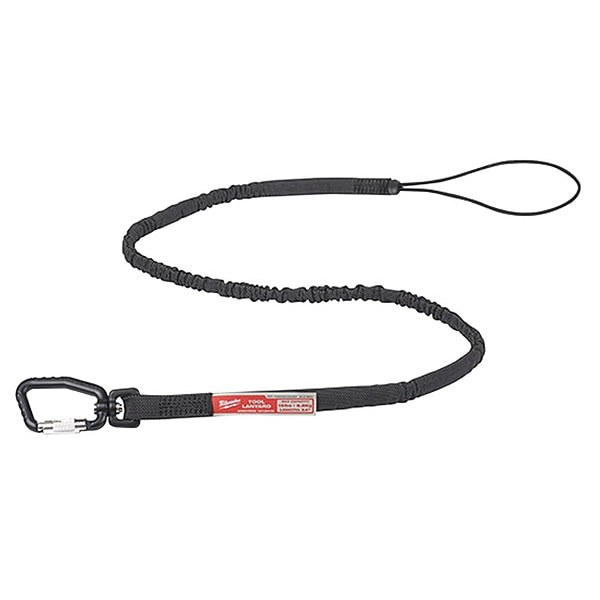 Milwaukee Tool Tool Lanyard, 6 pk, 15 lb., 54" L, Black - 48-22-8816X6