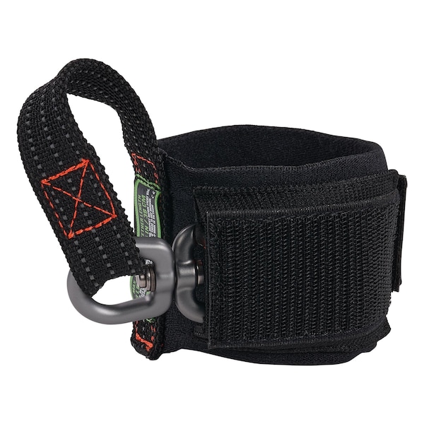 Ergodyne Tool Lanyard, Wrist Pull-On Carabiner Anchor, Black - 3122