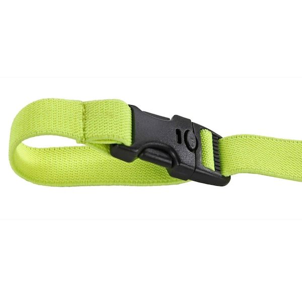 Ergodyne 3150 Lime Elastic Lanyard - Buckle - 2lbs, 10PK - 3150PK
