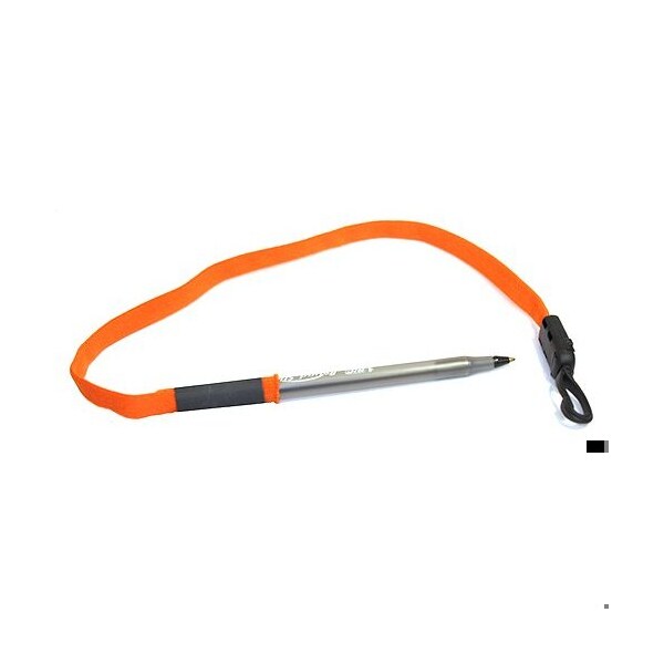 Ty-Flot Lanyard for Pen/Pencil, Orange, PK100 - BNCLP1OR