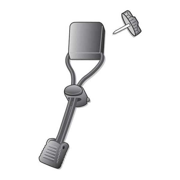 Gear Keeper Snap-On Clip, 4-1/2 in L, SS, Threaded Stud - AC0-1008