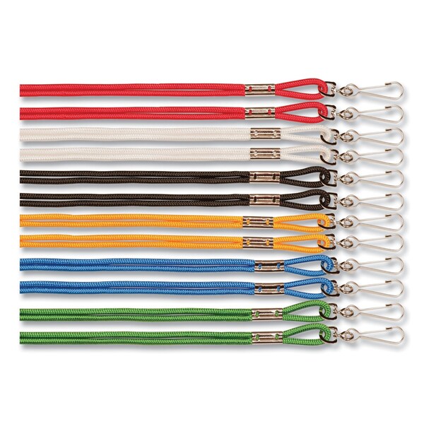 Champion Sports Lanyard, J-Hook Style, 20in. Long, Assorted Colors, PK12, 12PK - 126ASST