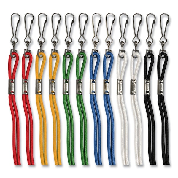 Champion Sports Lanyard, J-Hook Style, 20in. Long, Assorted Colors, PK12, 12PK - 126ASST