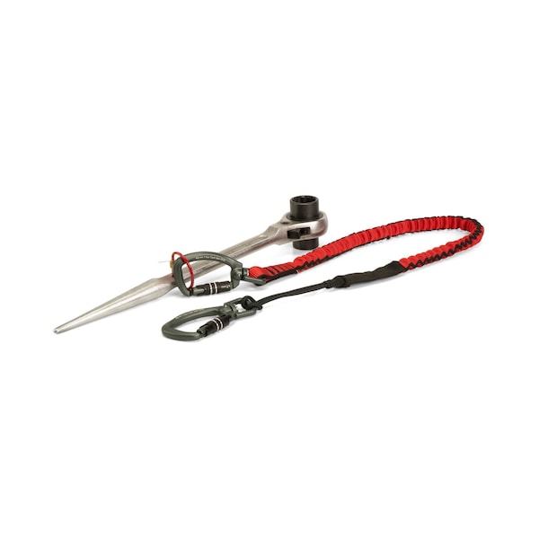 Gripps Bungee Tether Dual Carabiner Dual-Action, 15lbs - H01073D