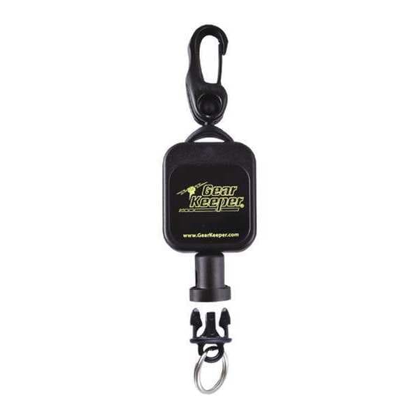 Gear Keeper Retractable Lanyard, 14inL, Black/Orange - RT5-5601-10PK