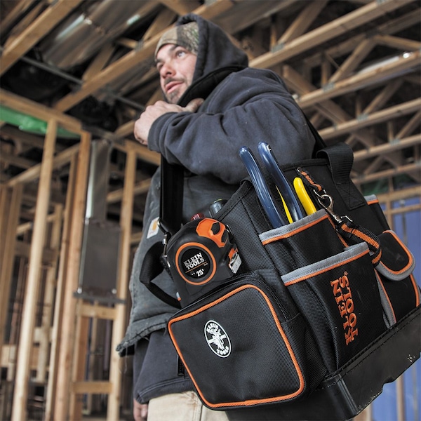 Klein Tools Tool Bag, Tradesman Pro Tool Tote, 40 Pockets, 10-Inch - 5541610-14