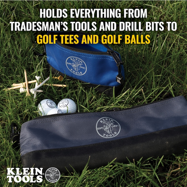 Klein Tools Tool Bag, Orange/Black, Yellow/Black, Light Gray/Black, Blue/Black, Dark Gray/Black - 55569