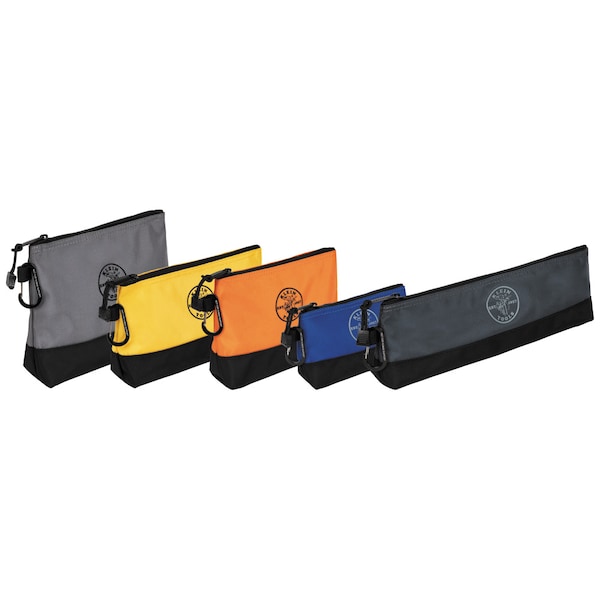 Klein Tools Tool Bag, Orange/Black, Yellow/Black, Light Gray/Black, Blue/Black, Dark Gray/Black - 55569