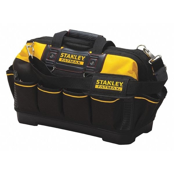 Stanley FatMax Tool Bag, 18 in., Yellow/Black, Rugged 600 x 600 Denier Polyester, 16 Pockets - 518150M