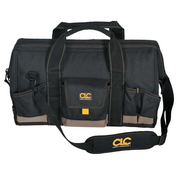 Clc Work Gear Tool Bag, Black, Polyester, 25 Pockets - 1163