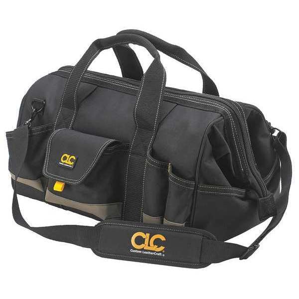 Clc Work Gear Tool Bag, Black, Polyester, 25 Pockets - 1163