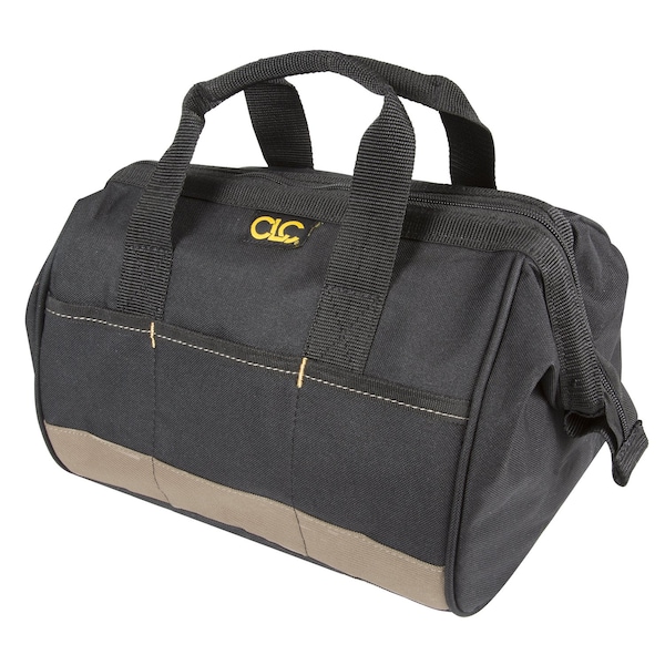 Custom Leathercraft CLC 8.5 in. W X 8 in. H Polyester Tool Bag 14 pocket Black/Tan 1 pc - 1161