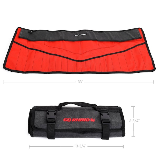 Go Rhino RollUp Style 4 Length x 4 Wide Closed 1312 Length x 33 Length Opened - XG1020-01