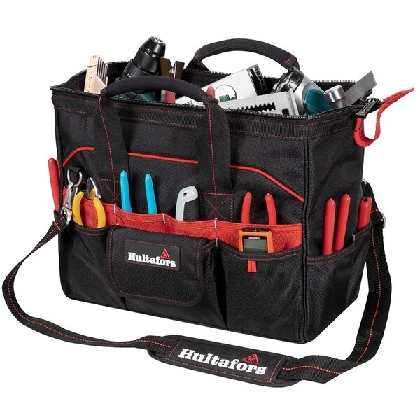 Hultafors Tradesman's Tool Bag, 16 in H, Neoprene/Polyester - HT5543