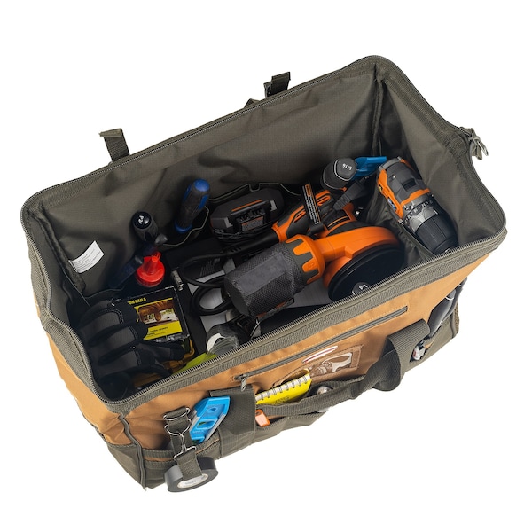 Bucket Boss Gatemount 20 Tool Bag, Double Wall 600 Poly Ripstop Fabric, 36 Pockets - 60020