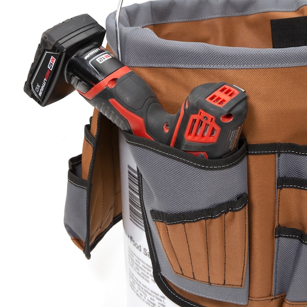 Dickies 35-Pocket Bucket Organizer With Drill Holster - 57103