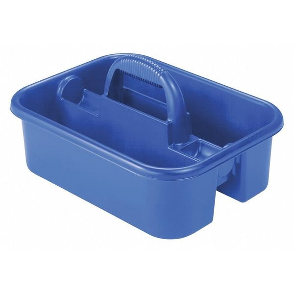 Akro-Mils Tote, Tote Caddy 13-7/8 x 18-3/8 x 9, Blue, Blue - 09185BLUE