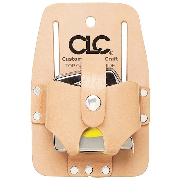 Clc Work Gear Tool Works Series Tape Holder, 1Pocket, Leather, Tan, 312 in W, 234 in H, 112 in D - 464