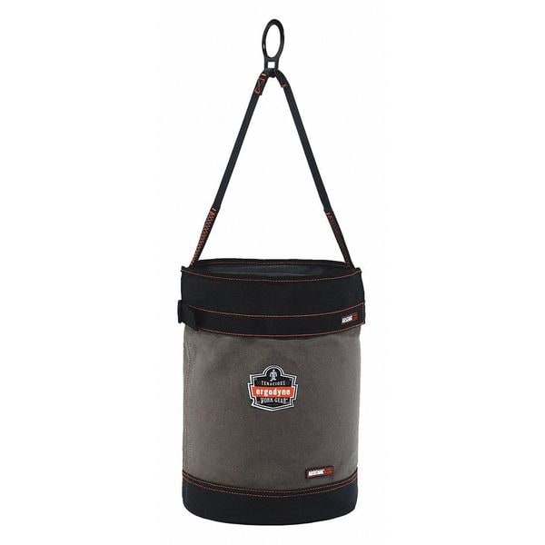 Ergodyne Bucket Bag, Gray, Canvas, 0 Pockets - 5960T