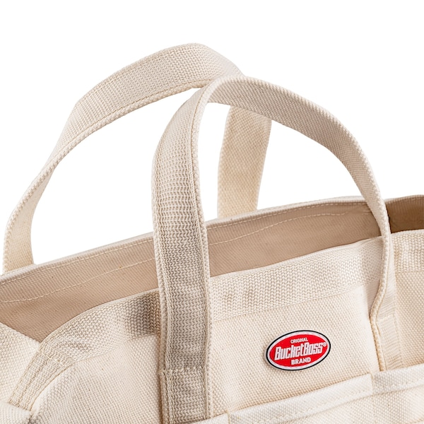 Bucket Boss Original Riggers Bag, Natural, 30 Pocket, Duckwear Canvas Bottom, 30 Pockets - 60002