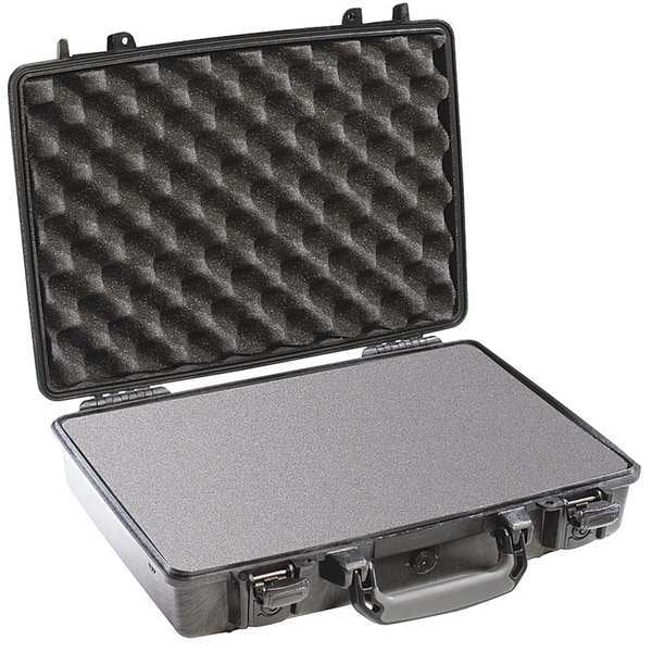 Pelican Black Protective Case, 16.88"L x 13.23"W x 4.47"D - 1470