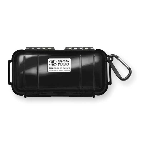 Pelican Black Micro Case, 7-1/2"L x 3.87"W x 2.43"D - 1030-025-110-G