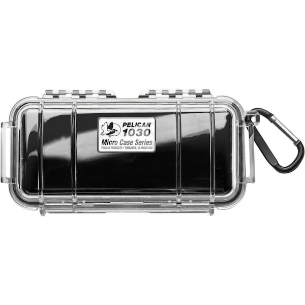Pelican Black Micro Case, 7-1/2"L x 3.87"W x 2.43"D - 1030-025-110-G