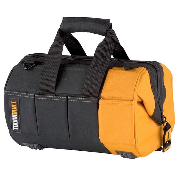 Toughbuilt Tool Bag, Black/Orange, Polyester - TB-60-12-1BES