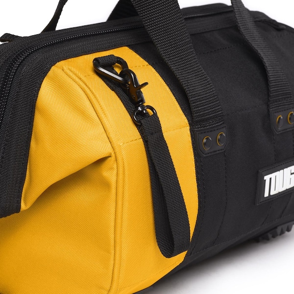 Toughbuilt Tool Bag, Black/Orange, Polyester - TB-60-12-1BES