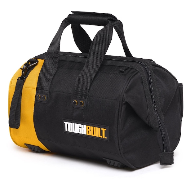 Toughbuilt Tool Bag, Black/Orange, Polyester - TB-60-12-1BES