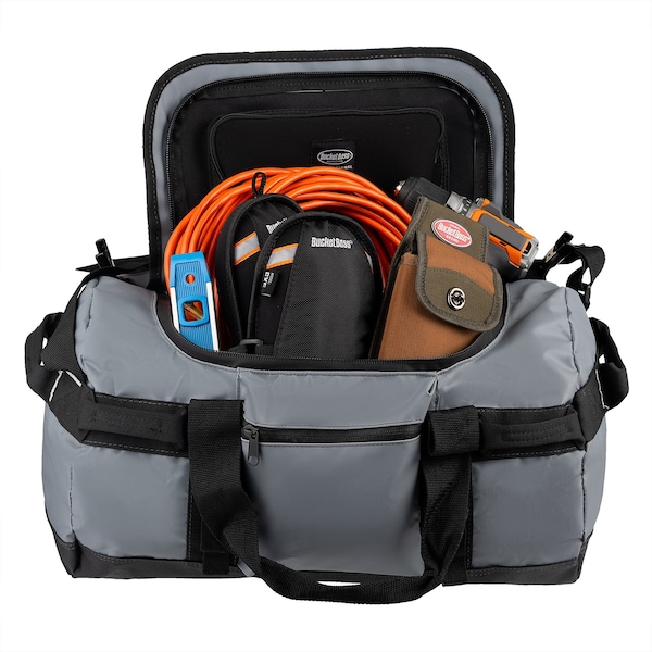 Bucket Boss Tool Duffel Bag, All-Weather Duffle, 20" x 12" x 12", Waterproof Tarpaulin - 68020