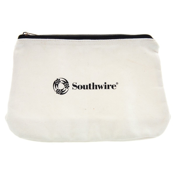 Southwire Bag/Tote, Canvas Zipper Bag 12In, Canvas - 58282840