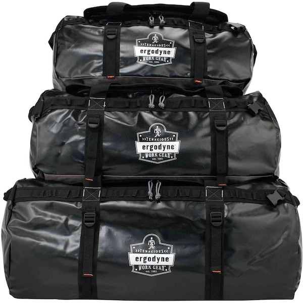 Ergodyne Duffel Bag, Large, Water Resistant, Black - GB5030L