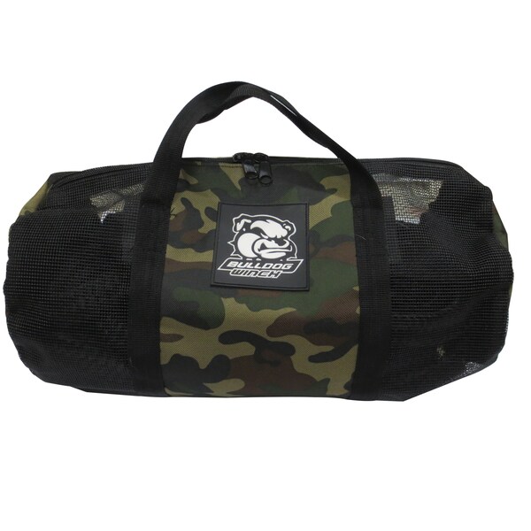 Bulldog Winch Storage Bag, Camo Mesh Duffle, 16L x 8"D - 20232