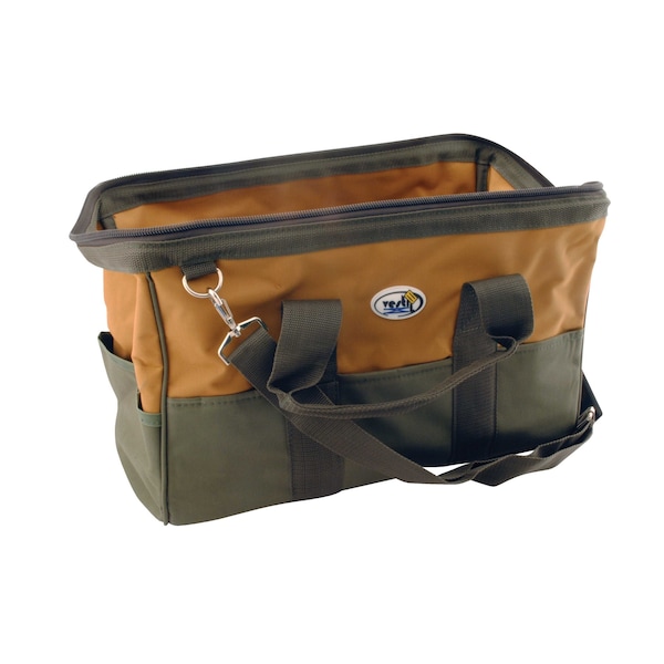 Vestil Canvas, Green/Gold, 10.5 Height, Green, Canvas - BAG-12
