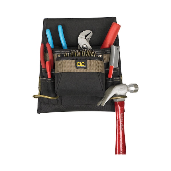 Clc Work Gear CLC 3 in. W X 12.75 in. H Polyester Tool Bag 8 pocket Black/Tan 1 pc - 1823