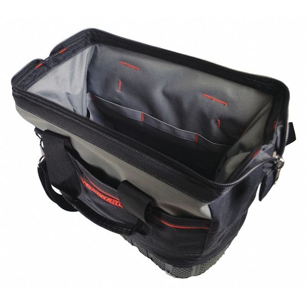 Westward Tool Bag, General Purpose, 16 Pockets, Black, Polyester, 16 Pockets - 53JW37