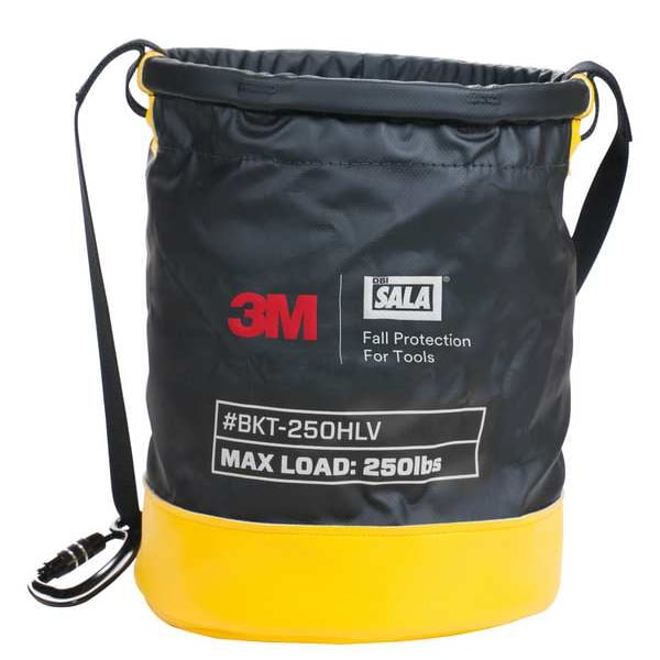 3M Dbi-Sala Bucket, Black, Yellow, Vinyl - 1500139