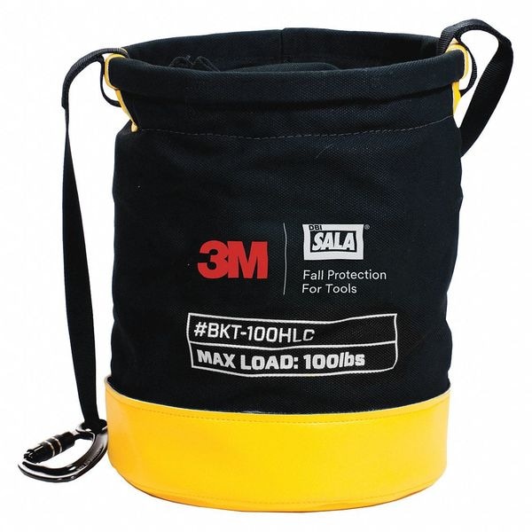3M Dbi-Sala Bucket, Black, Yellow, Canvas - 1500133