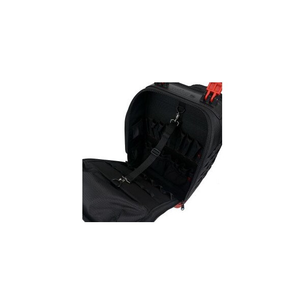 Wiha Backpack, Heavy Duty Tool Hauler Backpack, Black/Red - 91869