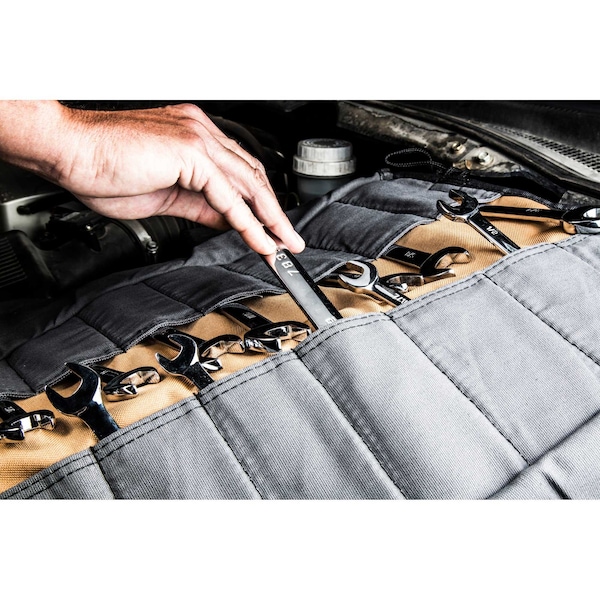 Dickies Roll Up Tool Bag, Tool Wrap, 23 Pocket, 14.5"x23.5", 23 Pockets - 57006