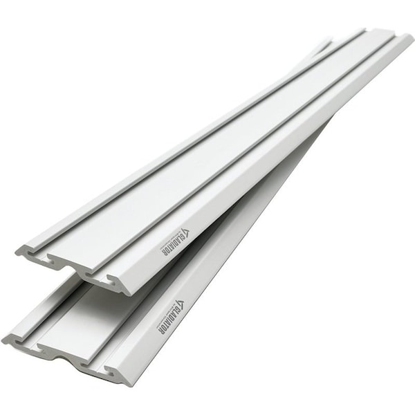 Gladiator Wall Channel, 75 lb Capacity, PVC, Gray, 48 in L, 6 in W - GAWC042PZY