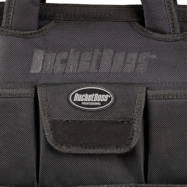 Bucket Boss Tool Bag, 14 Pocket, 1680 Heavy-Duty Poly Fabric, 12 Pockets - 64014