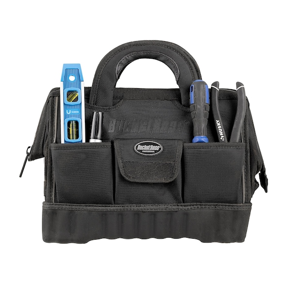 Bucket Boss Tool Bag, 14 Pocket, 1680 Heavy-Duty Poly Fabric, 12 Pockets - 64014